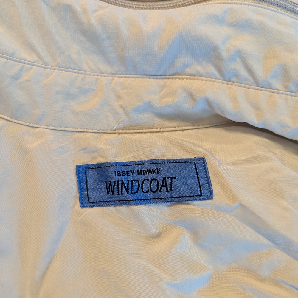 Issey Miyake Windcoat in Soft Cream